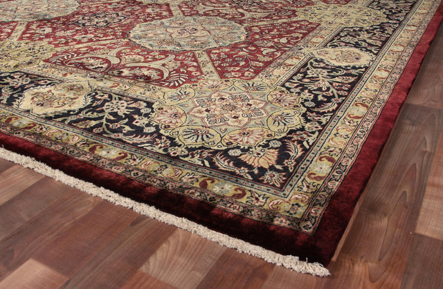 Exquisite Rugs Super Lavar hand-knotted New Zealand Wool 5936 Maroon 8' x 3' Area Rug