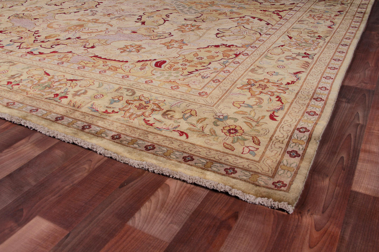 Exquisite Rugs Antique Weave Sultanabad hand-knotted New Zealand Wool 5990 Gold/Green 20' x 15' Area Rug