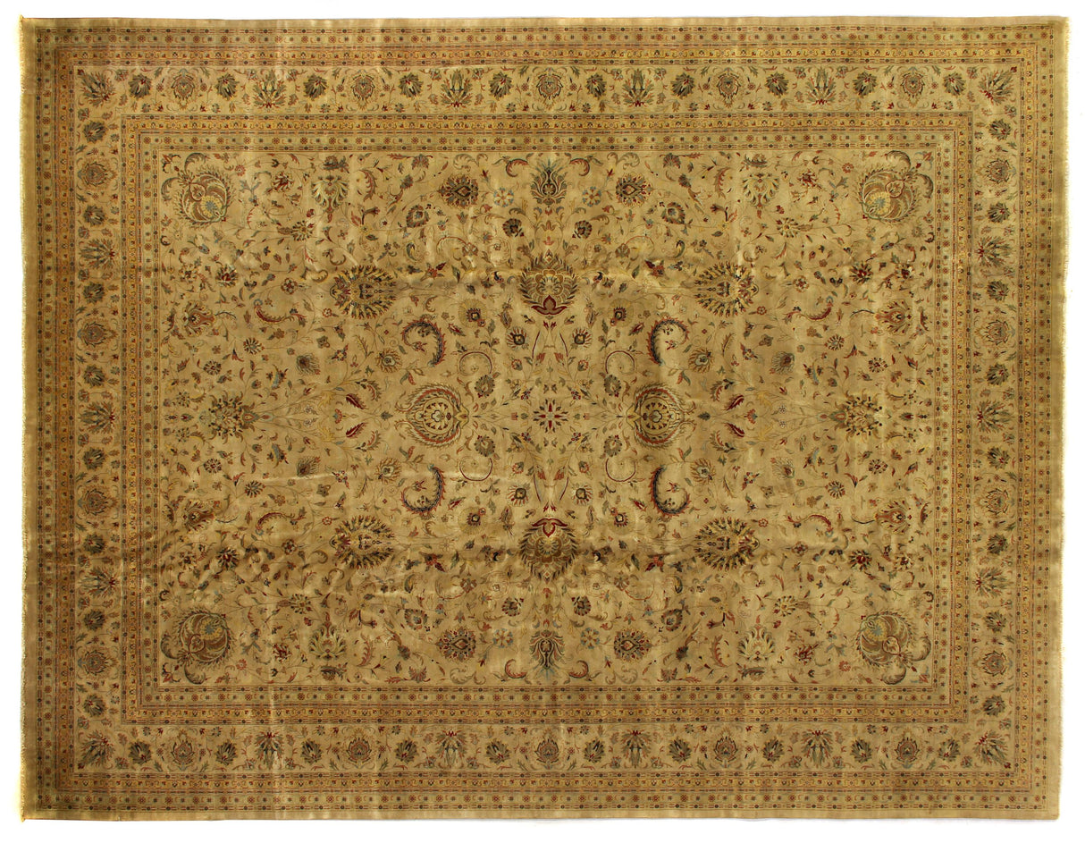 Exquisite Rugs Antique Weave Sultanabad hand-knotted New Zealand Wool 6013 Beige 18' x 14' Area Rug