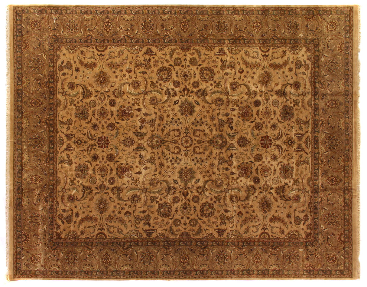 Exquisite Rugs Moghul hand-knotted New Zealand Wool 5848 Wheat/Camel 18' x 14' Area Rug