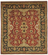 Exquisite Rugs Polonaise hand-knotted New Zealand Wool 6042 Burgundy 12' x 9' Area Rug