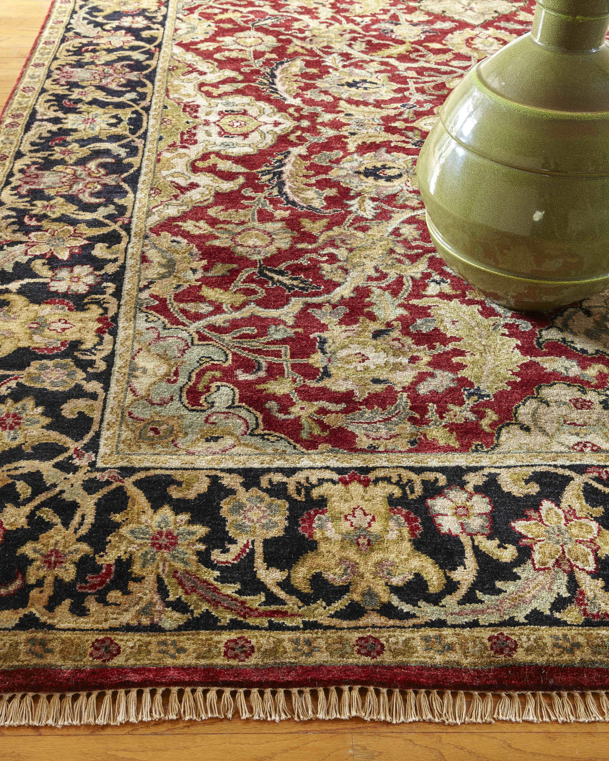 Exquisite Rugs Polonaise hand-knotted New Zealand Wool 6042 Burgundy 12' x 9' Area Rug