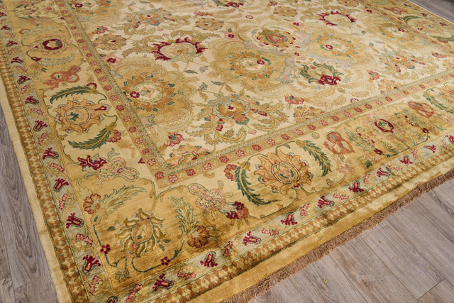 Exquisite Rugs Polonaise hand-knotted New Zealand Wool 6063 Ivory/Gold 18' x 14' Area Rug