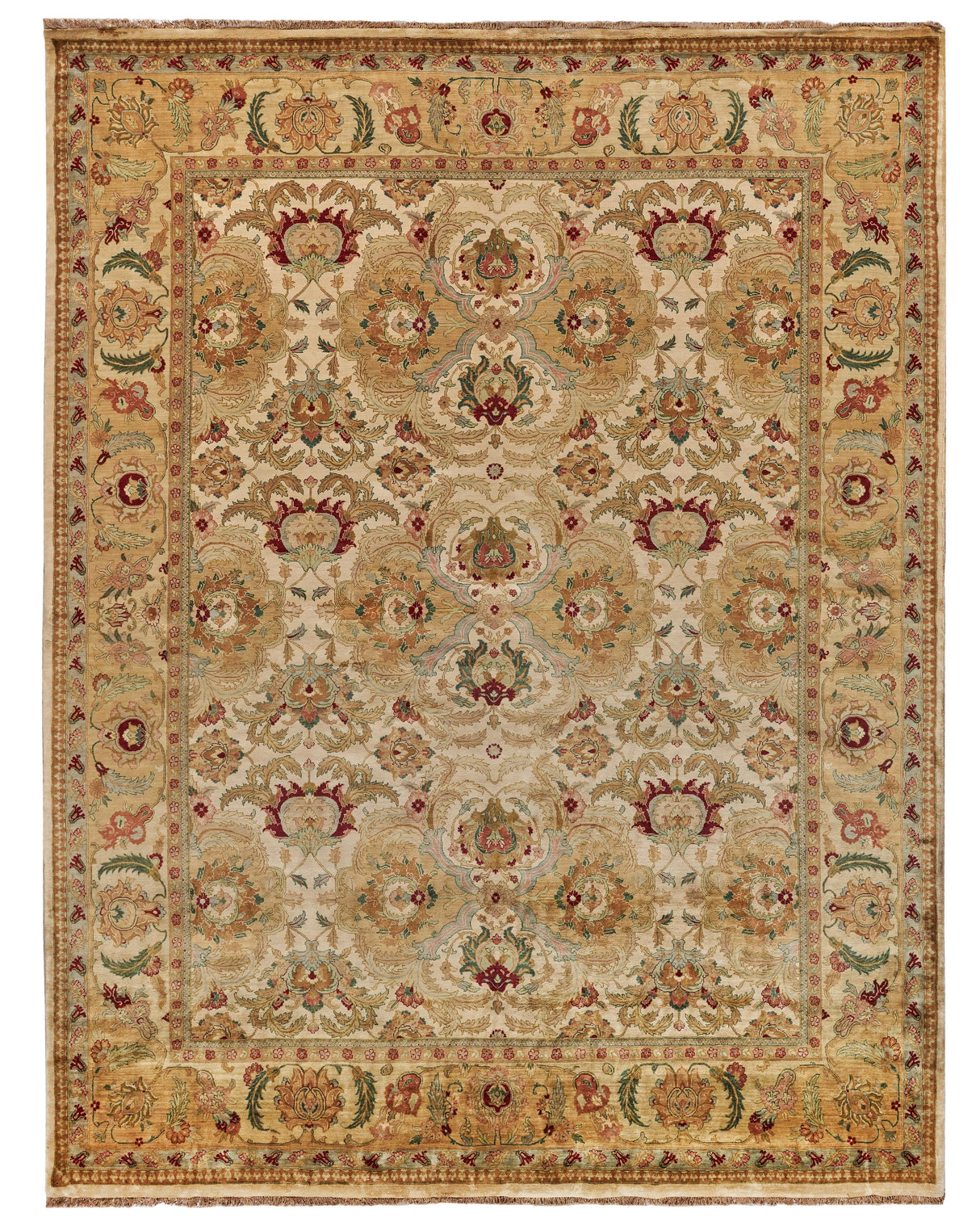 Exquisite Rugs Polonaise hand-knotted New Zealand Wool 6063 Ivory/Gold 18' x 14' Area Rug