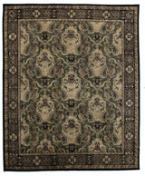 Exquisite Rugs Contemporary hand-knotted New Zealand Wool 6272 Green 15' x 12' Area Rug