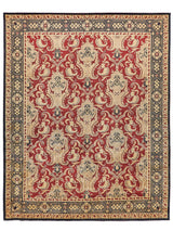 Exquisite Rugs Contemporary hand-knotted New Zealand Wool 6273 Burgundy 10' x 8' Area Rug
