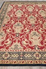 Exquisite Rugs Contemporary hand-knotted New Zealand Wool 6273 Burgundy 10' x 8' Area Rug