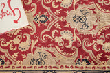 Exquisite Rugs Contemporary hand-knotted New Zealand Wool 6273 Burgundy 10' x 8' Area Rug