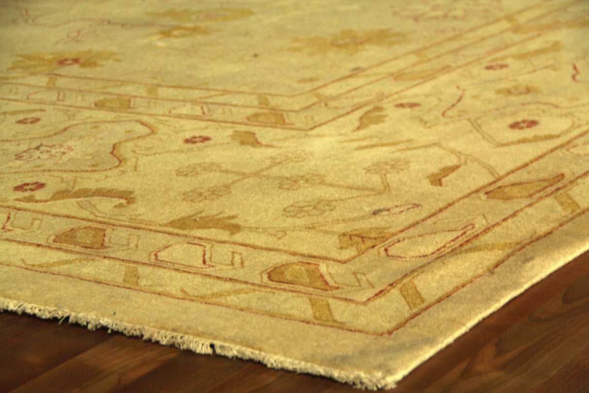 Exquisite Rugs Agra hand-knotted New Zealand Wool 6394 Beige 18' x 15' Area Rug