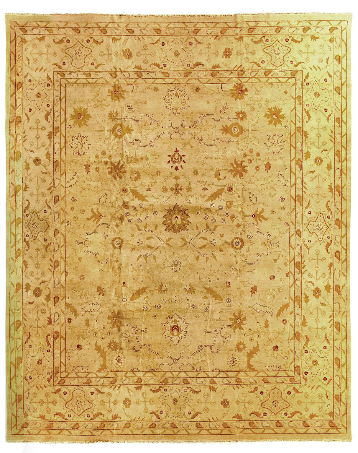 Exquisite Rugs Agra hand-knotted New Zealand Wool 6394 Beige 18' x 15' Area Rug