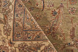 Exquisite Rugs Moghul hand-knotted New Zealand Wool 6420 Light Green/Gold 10' x 9' Area Rug