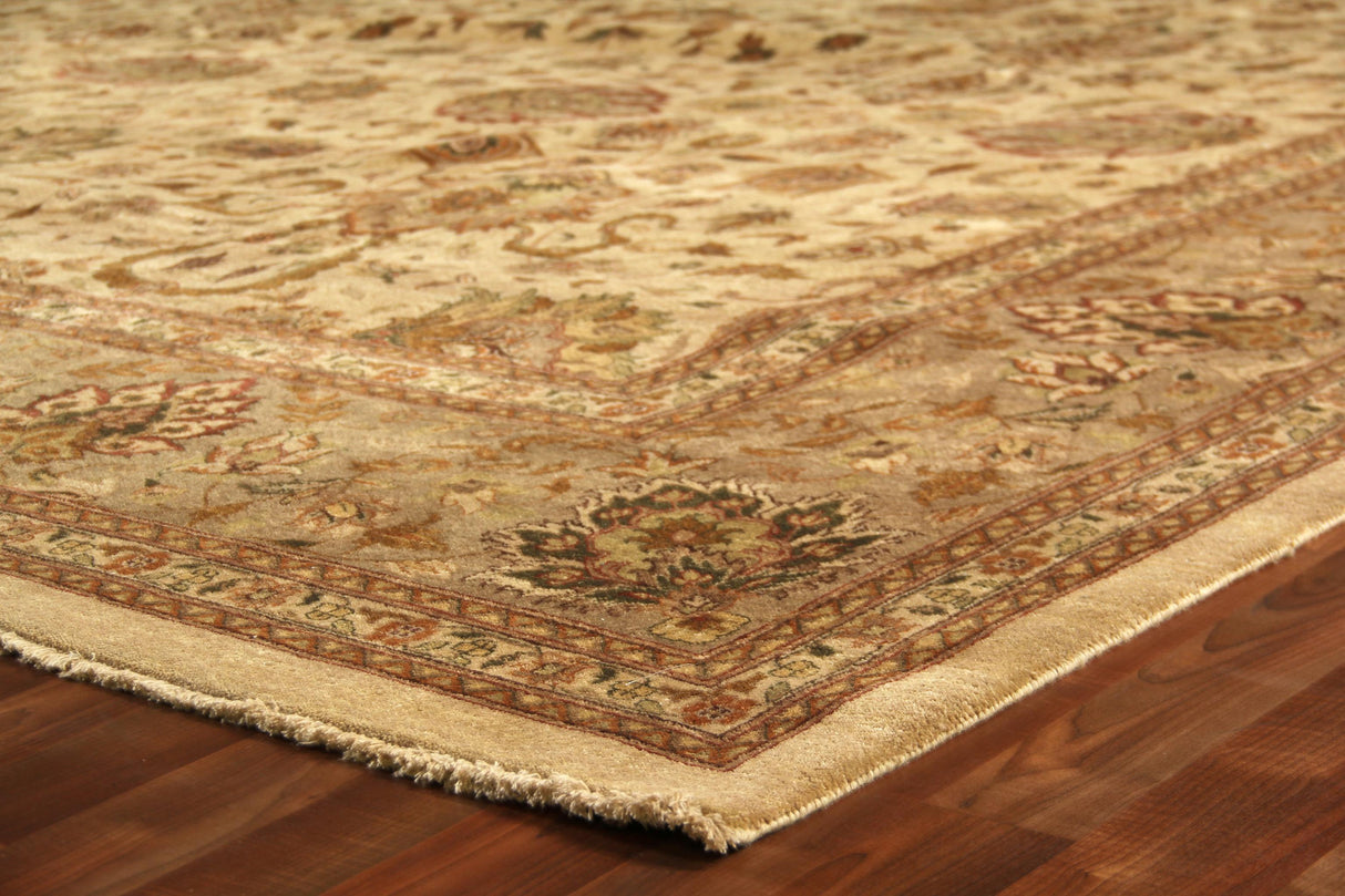 Exquisite Rugs Fine Zeigler hand-knotted New Zealand Wool 6457 Ivory/Beige 18' x 14' Area Rug