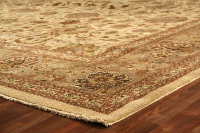 Exquisite Rugs Fine Zeigler hand-knotted New Zealand Wool 6457 Ivory/Beige 18' x 14' Area Rug