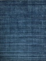 Exquisite Rugs Martelli Modern handloomed Silky Nylon 6478 Navy 3' x 2' Area Rug