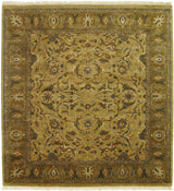 Exquisite Rugs Moghul hand-knotted New Zealand Wool 6497 Maize/Gold 10' x 9' Area Rug