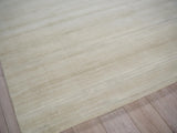 Exquisite Rugs Martelli Modern handloomed Silky Nylon 6517 Light Beige 3' x 2' Area Rug