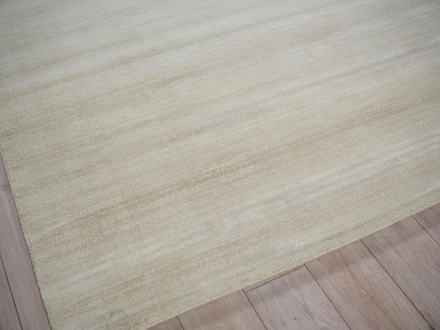 Exquisite Rugs Martelli Modern handloomed Silky Nylon 6517 Light Beige 3' x 2' Area Rug