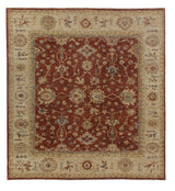Exquisite Rugs Antique Weave Ziegler hand-knotted New Zealand Wool 6543 Brick/Beige 18' x 14' Area Rug
