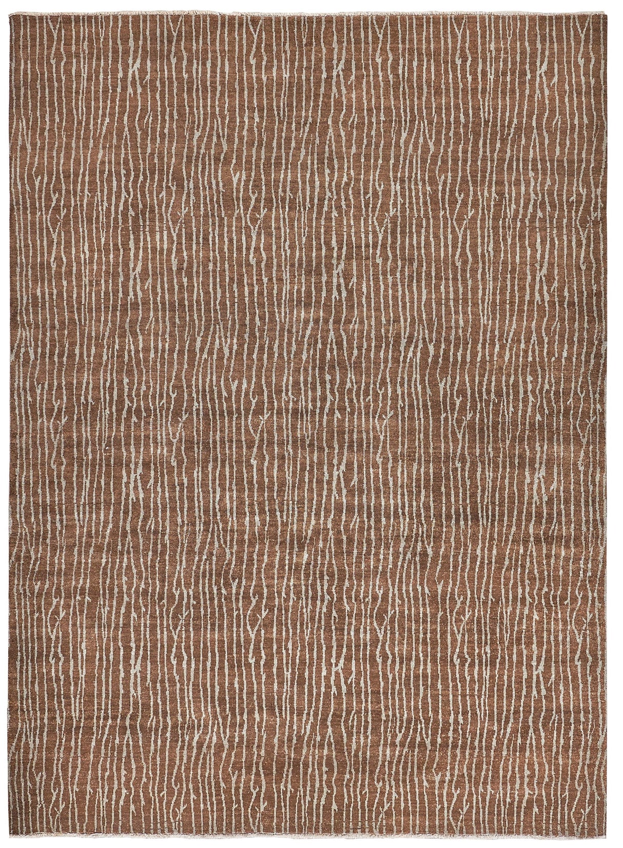 Exquisite Rugs Soho hand-knotted New Zealand Wool 6597 Brown 11' x 8' Area Rug