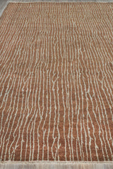 Exquisite Rugs Soho hand-knotted New Zealand Wool 6597 Brown 10' x 9' Area Rug