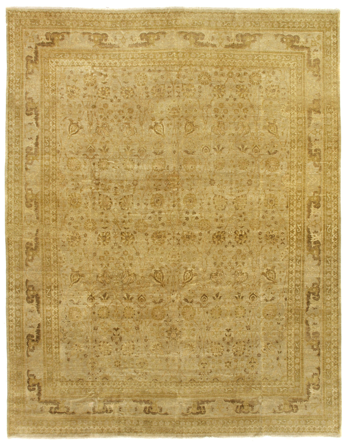 Exquisite Rugs Antique Weave Ziegler hand-knotted New Zealand Wool 6614 Beige 18' x 14' Area Rug