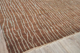 Exquisite Rugs Soho hand-knotted New Zealand Wool 6597 Brown 12' x 9' Area Rug