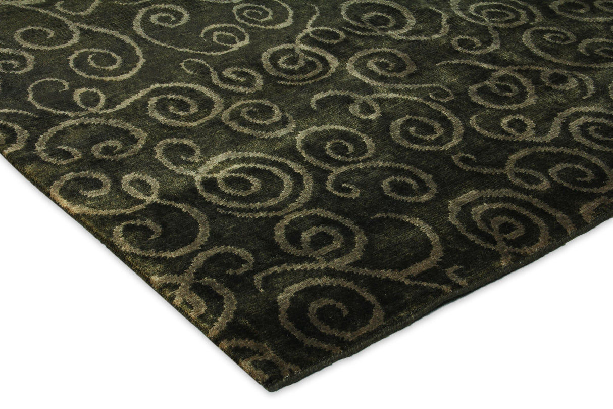 Exquisite Rugs Metro hand-knotted New Zealand Wool 6652 Sage Green 10' x 8' Area Rug