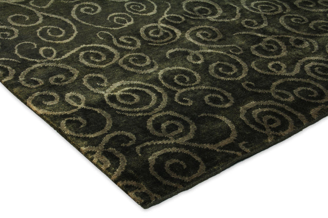 Exquisite Rugs Metro hand-knotted New Zealand Wool 6652 Sage Green 10' x 8' Area Rug
