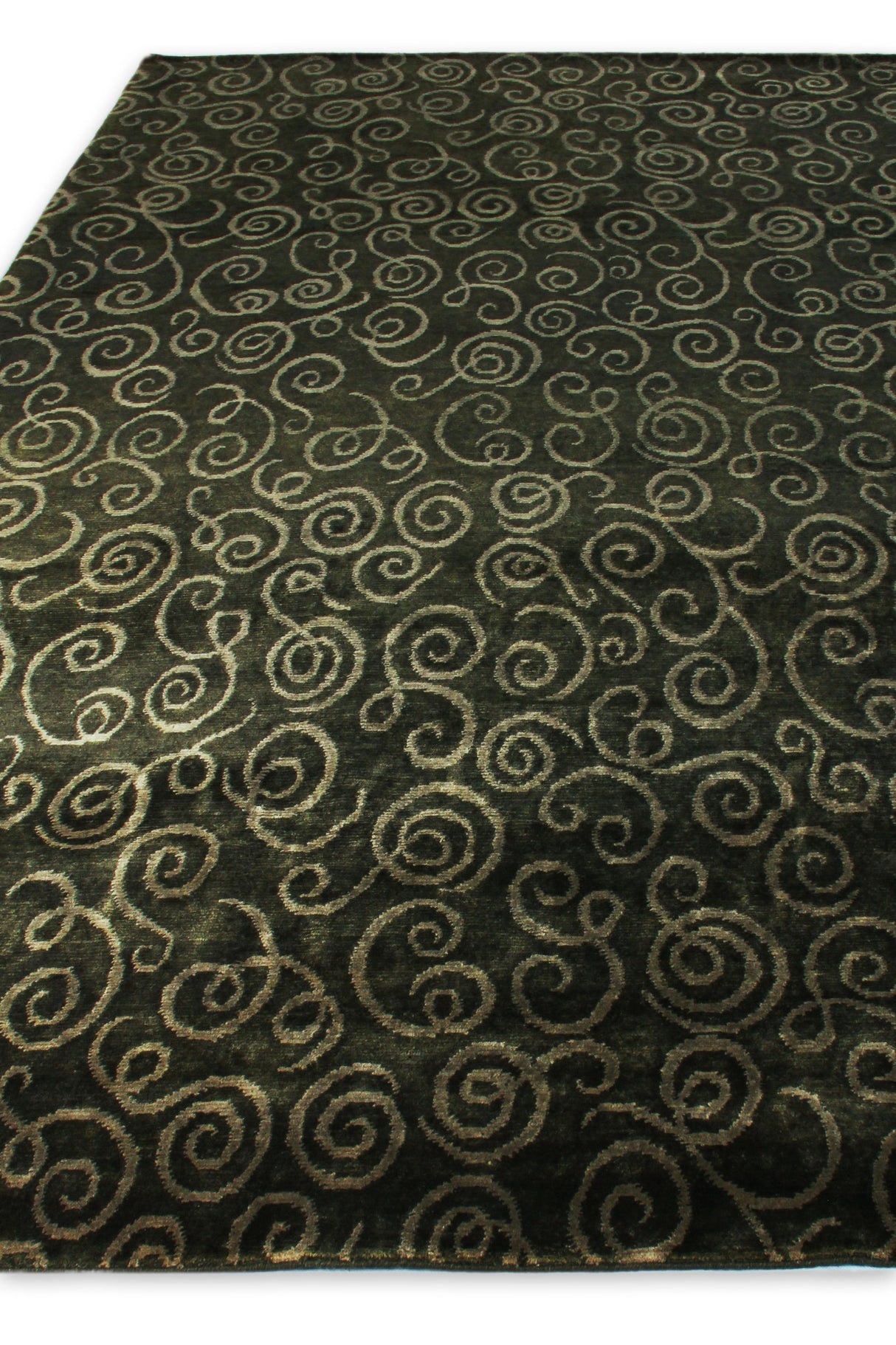 Exquisite Rugs Metro hand-knotted New Zealand Wool 6652 Sage Green 10' x 8' Area Rug