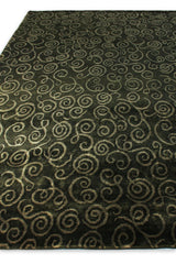 Exquisite Rugs Metro hand-knotted New Zealand Wool 6652 Sage Green 10' x 9' Area Rug