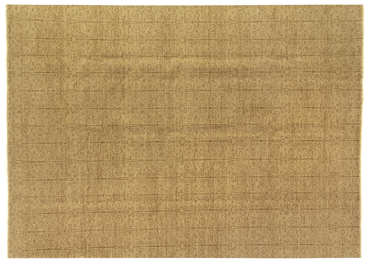 Exquisite Rugs Metro hand-knotted New Zealand Wool 6691 Beige 15' x 12' Area Rug