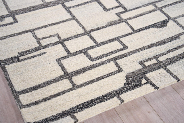 Exquisite Rugs Naturals hand-tufted New Zealand Wool 6781 Charcoal 14' x 8' Area Rug