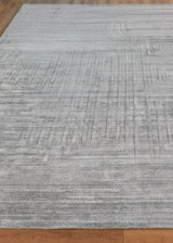 Exquisite Rugs Lotus hand-tufted Wool/Bamboo Silk 6957 Gray/Silver 10' x 8' Area Rug
