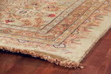 Exquisite Rugs Antique Weave hand-knotted New Zealand Wool 7017 Cream/Gold 18' x 12' Area Rug