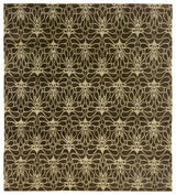Exquisite Rugs Metro hand-knotted New Zealand Wool 7030 Brown/Ivory 10' x 9' Area Rug