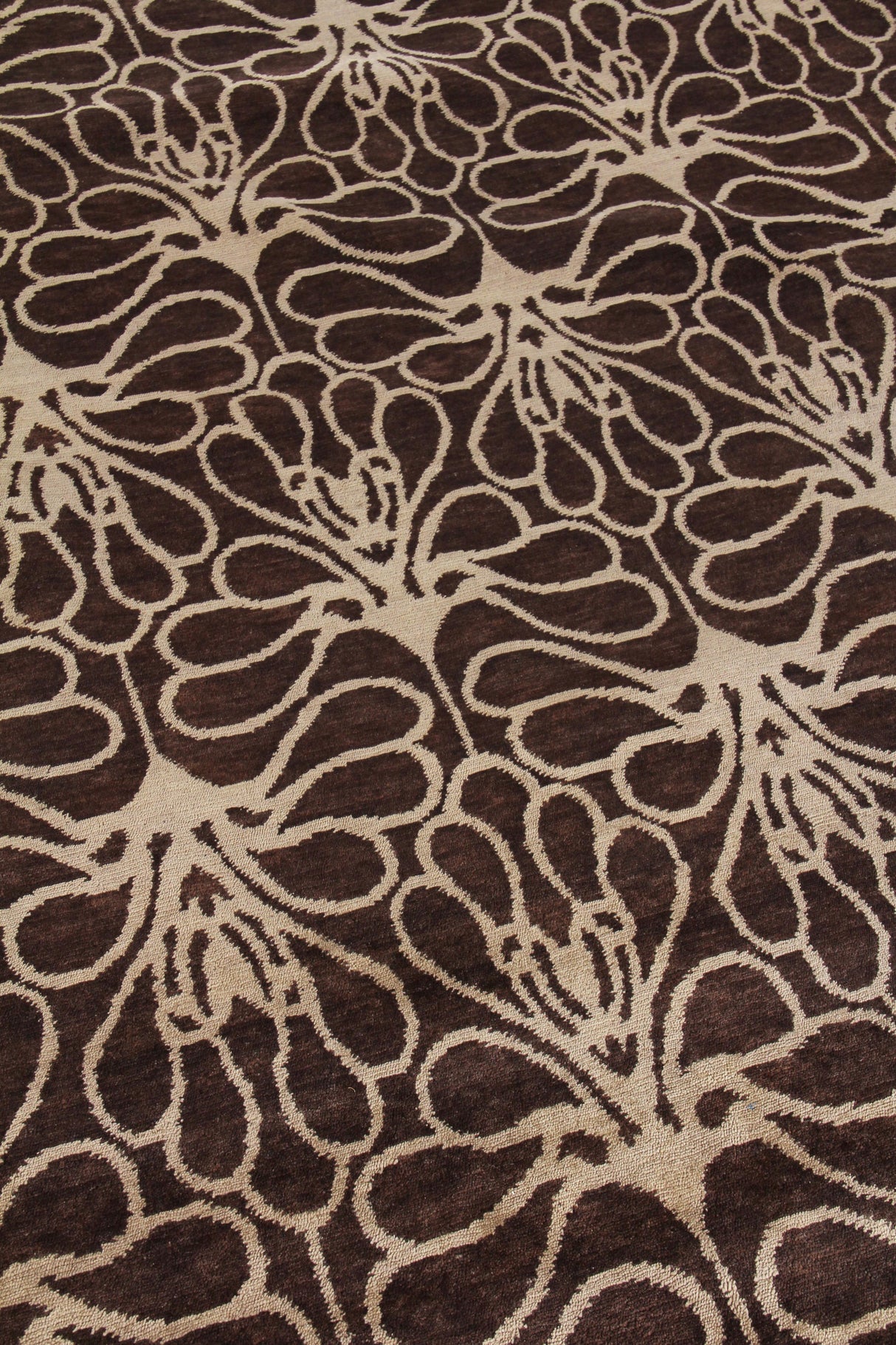 Exquisite Rugs Metro hand-knotted New Zealand Wool 7030 Brown/Ivory 12' x 9' Area Rug