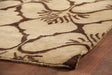Exquisite Rugs Metro hand-knotted New Zealand Wool 7031 Brown/Ivory 12' x 9' Area Rug