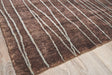 Exquisite Rugs Metro hand-knotted New Zealand Wool 7033 Brown 10' x 9' Area Rug