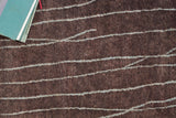 Exquisite Rugs Metro hand-knotted New Zealand Wool 7033 Brown 10' x 9' Area Rug
