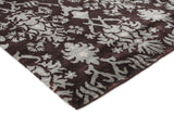Exquisite Rugs Metro hand-knotted New Zealand Wool 7034 Brown/Light Blue 10' x 8' Area Rug