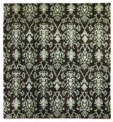 Exquisite Rugs Metro hand-knotted Wool 7034 Brown/Light Blue 12' x 9' Area Rug