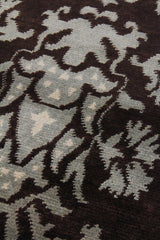 Exquisite Rugs Metro hand-knotted New Zealand Wool 7034 Brown/Light Blue 10' x 9' Area Rug