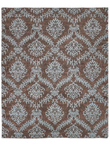 Exquisite Rugs Metro hand-knotted New Zealand Wool 7038 Brown/Light Blue 10' x 8' Area Rug