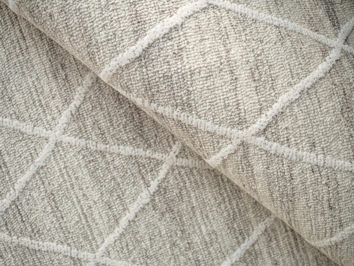 Exquisite Rugs Kodiak hand-tufted New Zealand Wool 7193 Beige/Ivory 10' x 8' Area Rug