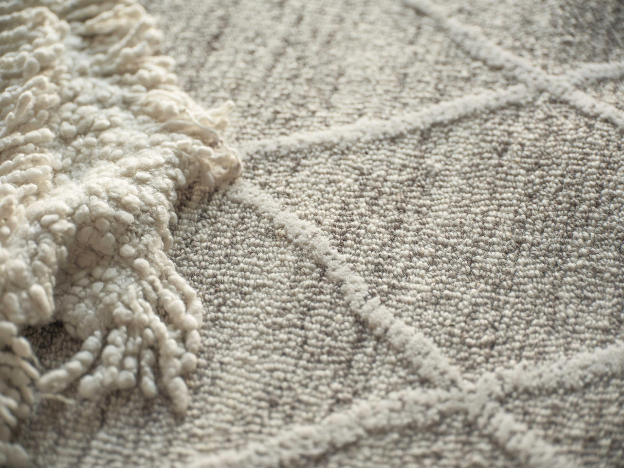 Exquisite Rugs Kodiak hand-tufted New Zealand Wool 7193 Beige/Ivory 10' x 8' Area Rug