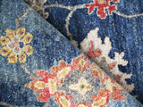 Exquisite Rugs Oxford hand-knotted Ghazni Wool 7220 Blue 12' x 9' Area Rug