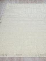 Exquisite Rugs Cozi handloomed New Zealand Wool 7241 Ivory/Silver 18' x 14' Area Rug