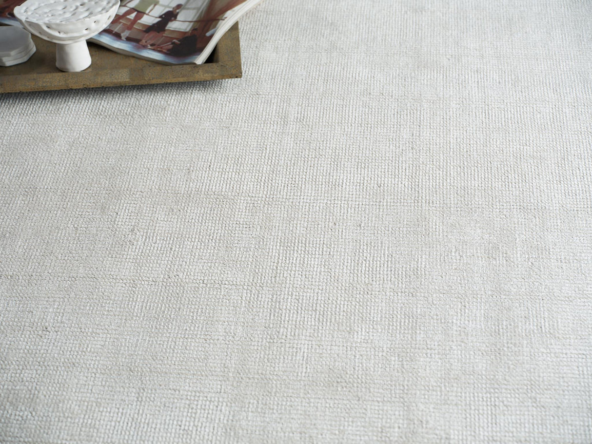 Exquisite Rugs Catalina handloomed Wool/Bamboo Silk 7283 Ivory 14' x 14' Area Rug