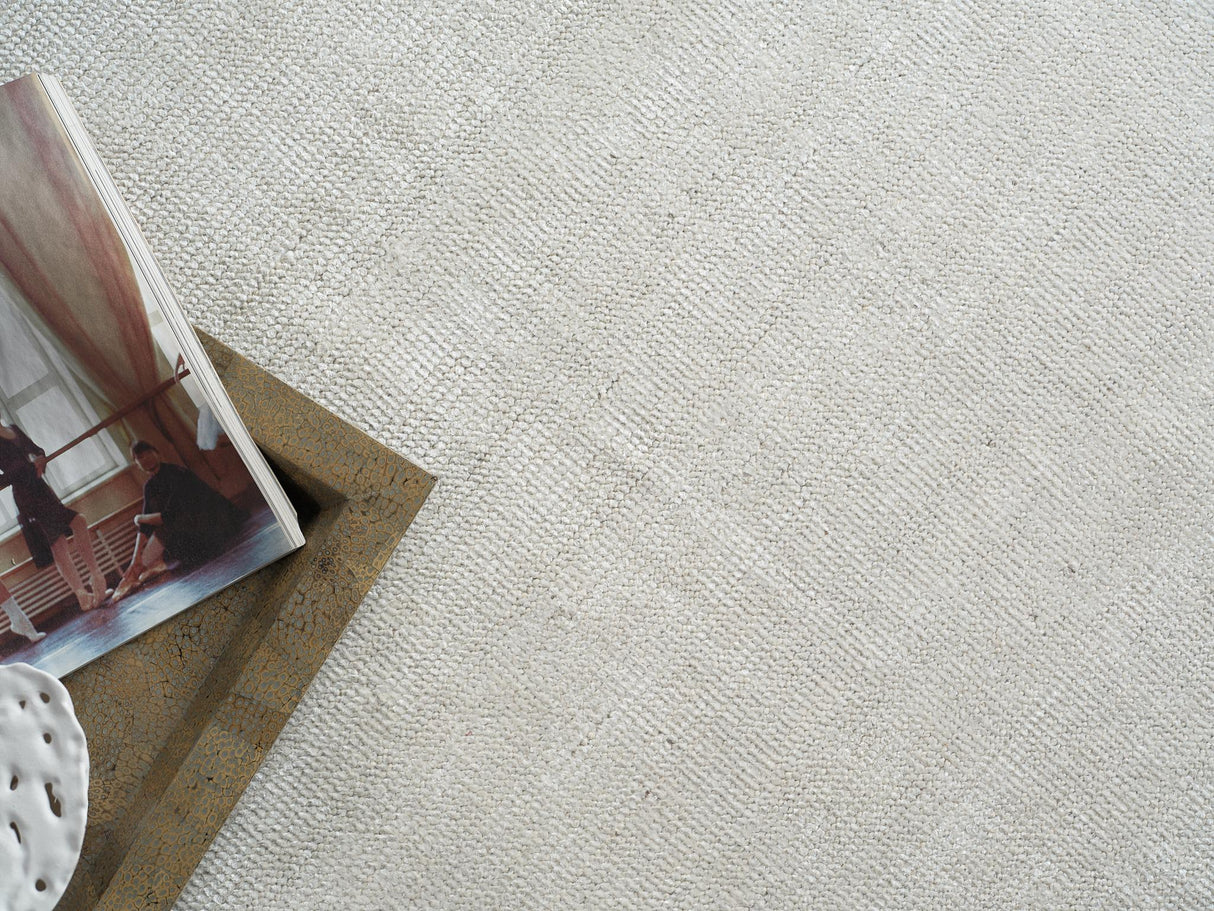 Exquisite Rugs Catalina handloomed Wool/Bamboo Silk 7283 Ivory 14' x 14' Area Rug