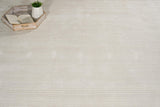 Exquisite Rugs Cavallo Modern handloomed Nylon/Wool 7306 White 3' x 2' Area Rug
